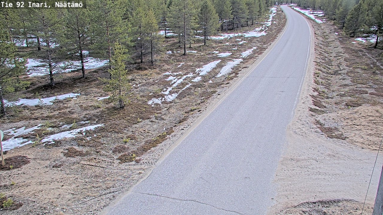 Kelikamerat Kuva Tie 92 Inari, Näätämö, Inari, Lappi