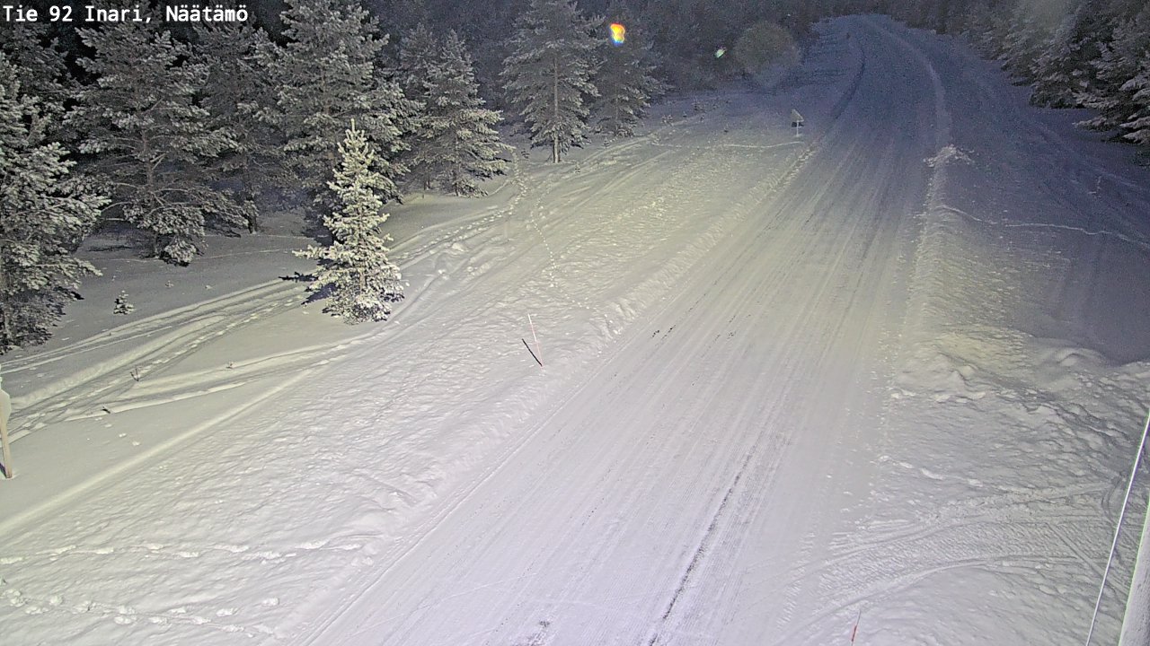 Kelikamerat Kuva Tie 92 Inari, Näätämö, Inari, Lappi