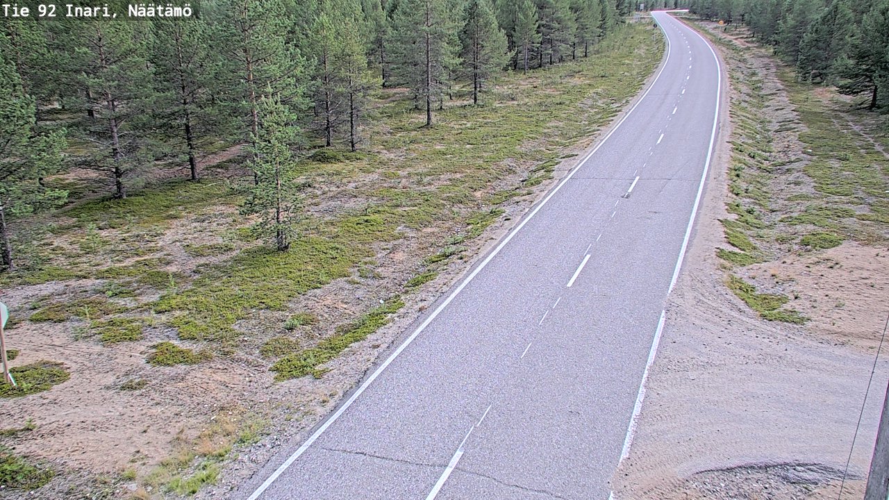 Kelikamerat Kuva Tie 92 Inari, Näätämö, Inari, Lappi