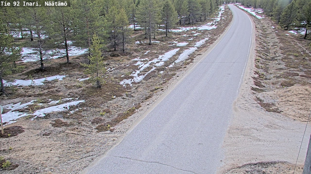 Kelikamerat Kuva Tie 92 Inari, Näätämö, Inari, Lappi