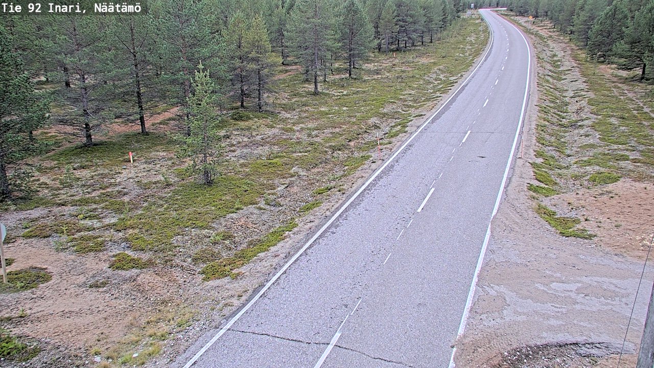 Kelikamerat Kuva Tie 92 Inari, Näätämö, Inari, Lappi