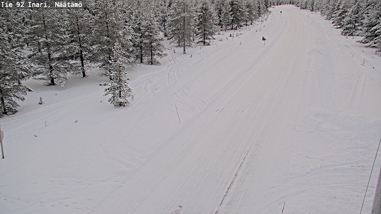 Kelikamerat Kuva Tie 92 Inari, Näätämö, Inari, Lappi