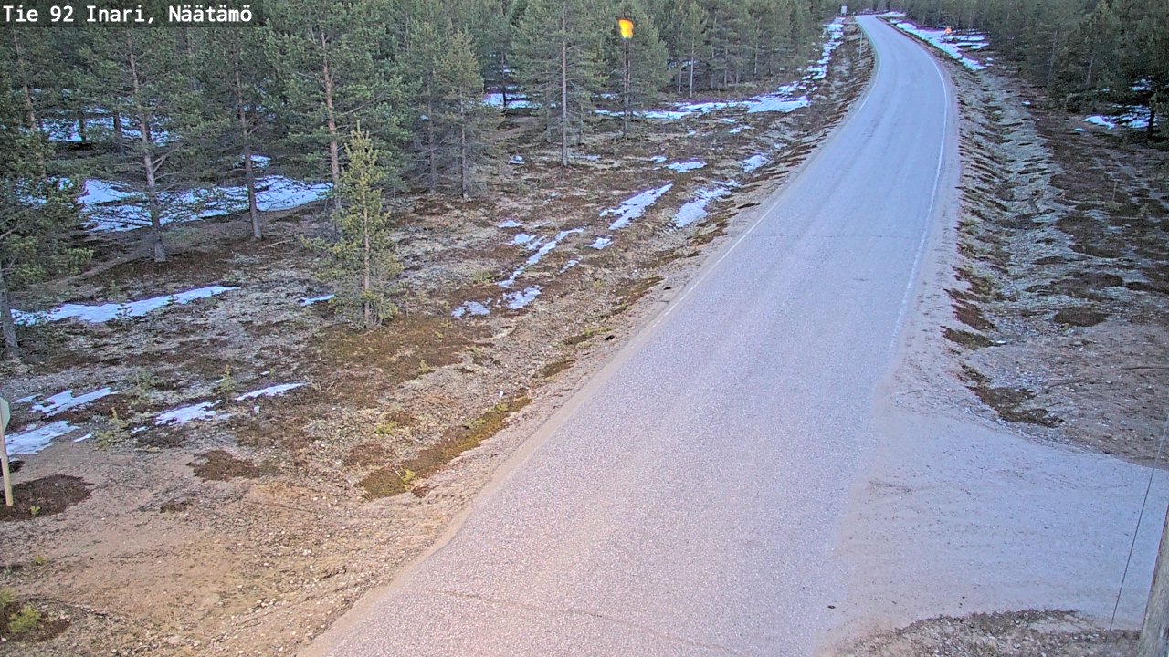 Weather Camera Image Road 92 Inari, Näätämö, Inari, Lappi