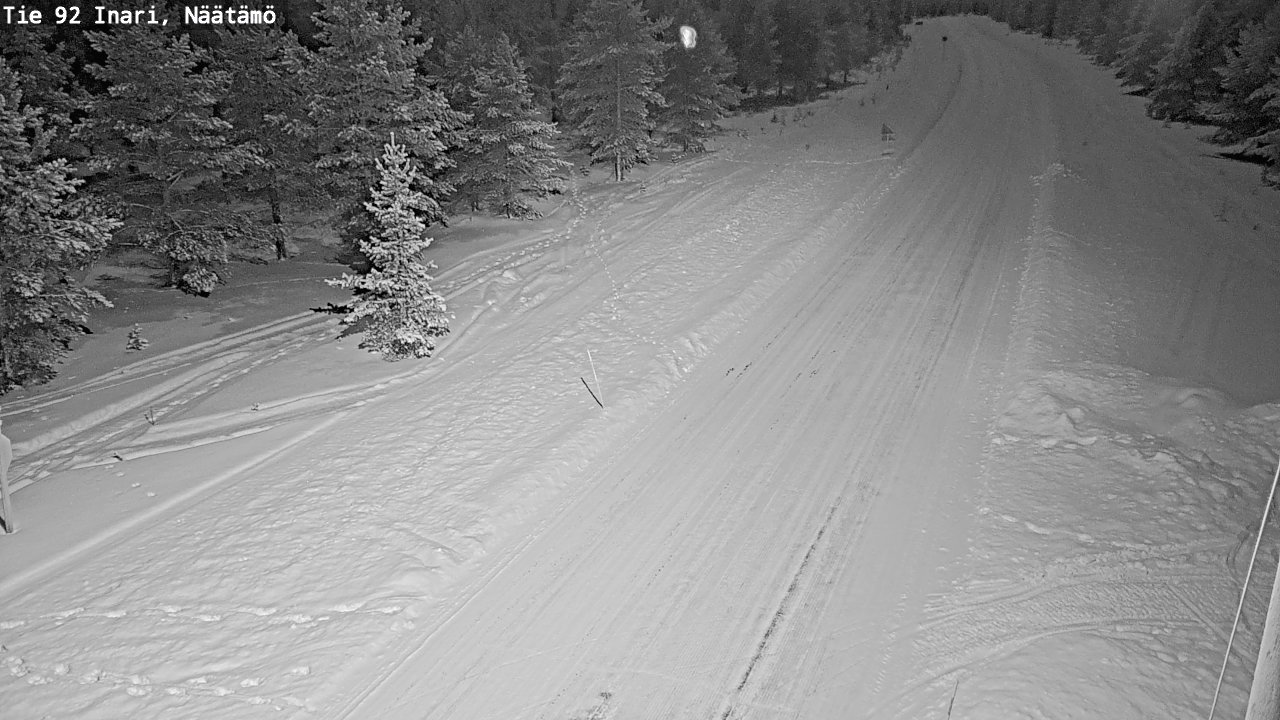 Kelikamerat Kuva Tie 92 Inari, Näätämö, Inari, Lappi