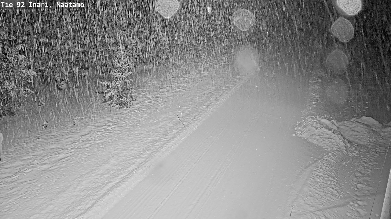 Weather Camera Image Road 92 Inari, Näätämö, Inari, Lappi
