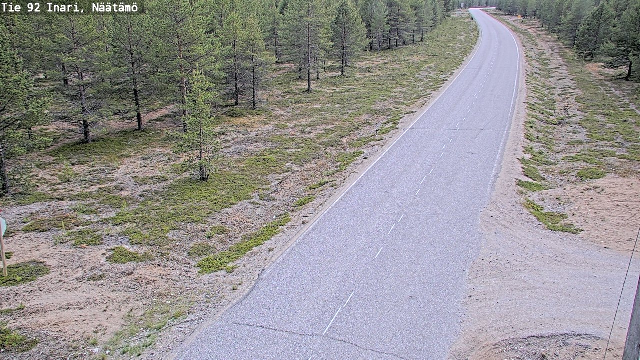 Kelikamerat Kuva Tie 92 Inari, Näätämö, Inari, Lappi