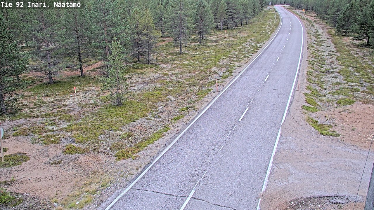 Kelikamerat Kuva Tie 92 Inari, Näätämö, Inari, Lappi