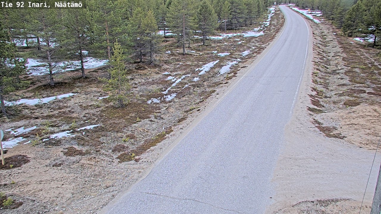 Weather Camera Image Road 92 Inari, Näätämö, Inari, Lappi