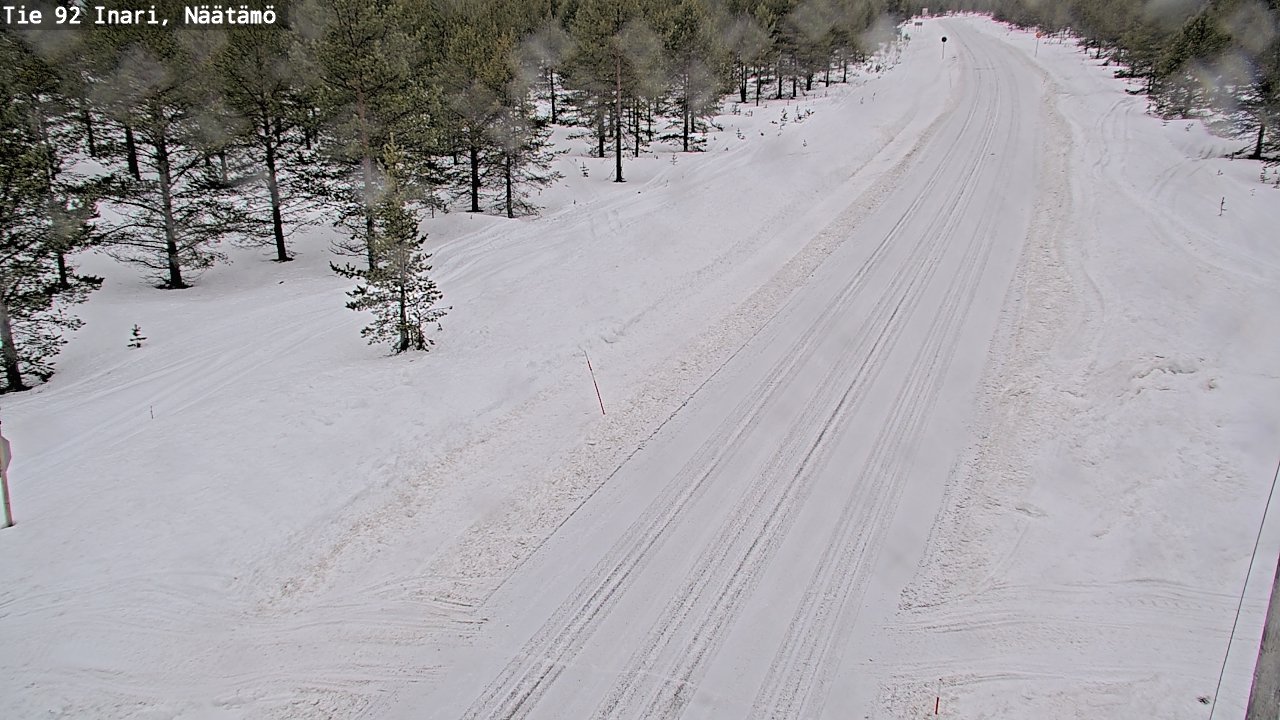 Weather Camera Image Road 92 Inari, Näätämö, Inari, Lappi