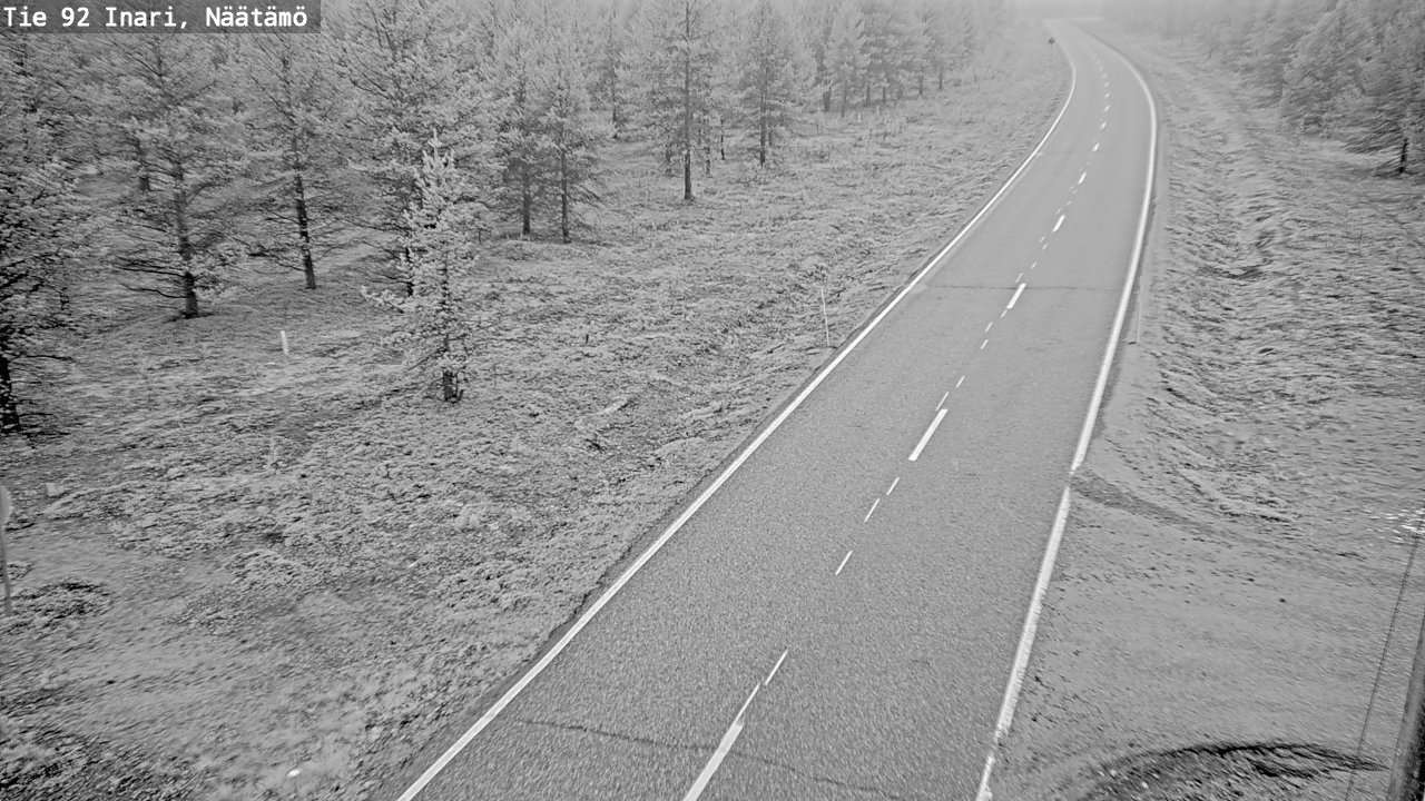 Weather Camera Image Road 92 Inari, Näätämö, Inari, Lappi