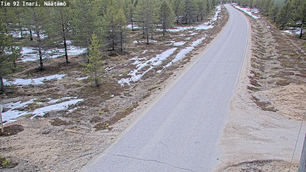 Kelikamerat Kuva Tie 92 Inari, Näätämö, Inari, Lappi