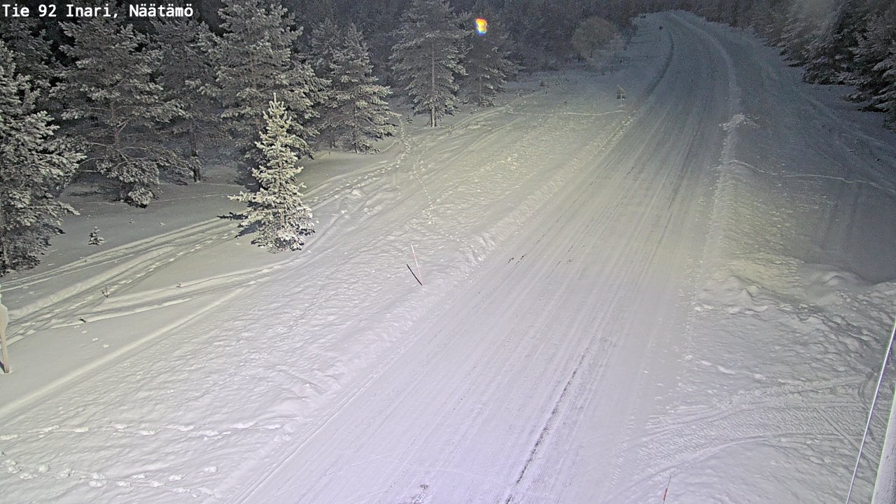 Kelikamerat Kuva Tie 92 Inari, Näätämö, Inari, Lappi