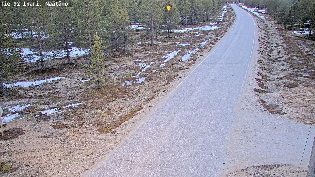 Weather Camera Image Road 92 Inari, Näätämö, Inari, Lappi