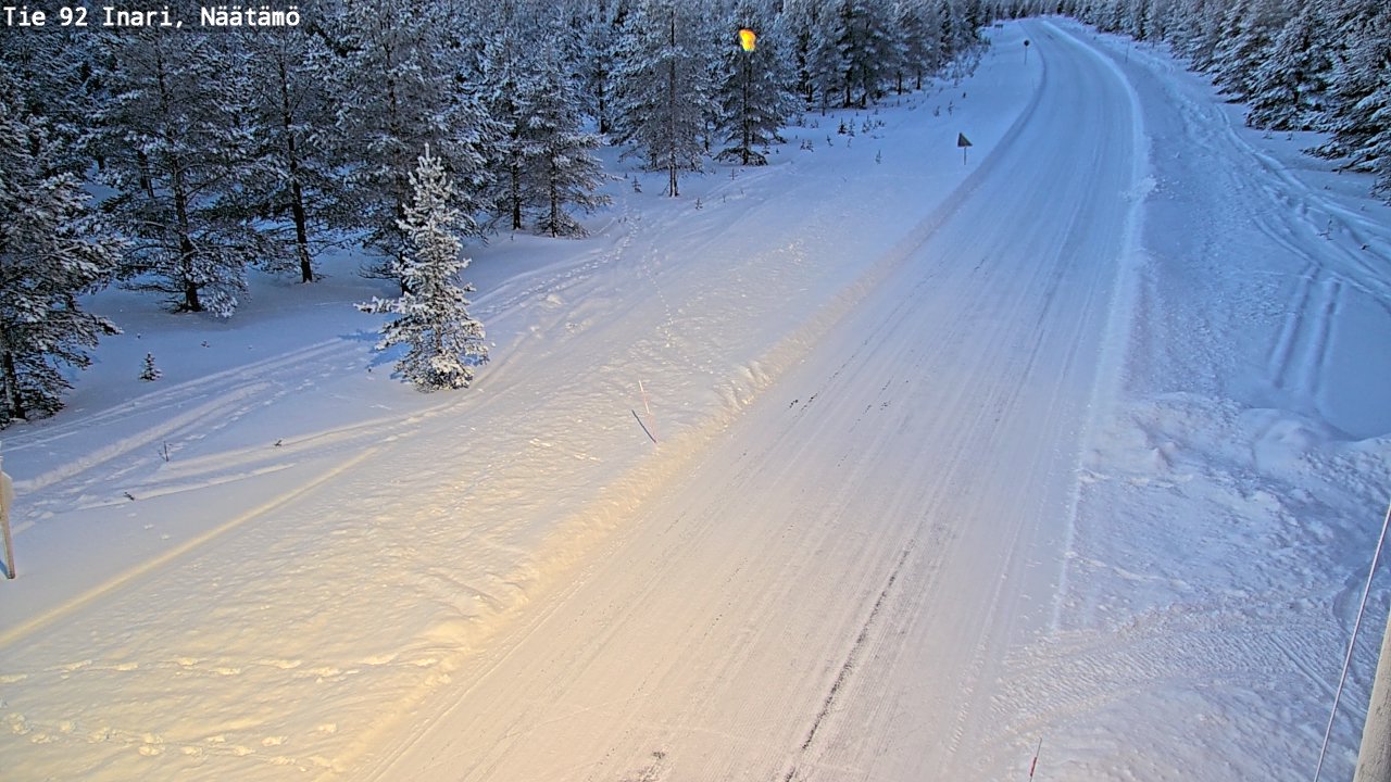 Kelikamerat Kuva Tie 92 Inari, Näätämö, Inari, Lappi