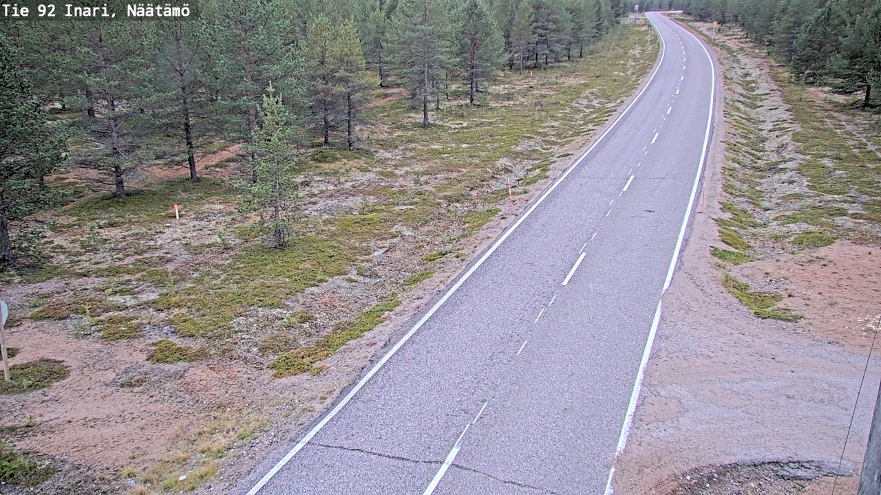 Kelikamerat Kuva Tie 92 Inari, Näätämö, Inari, Lappi