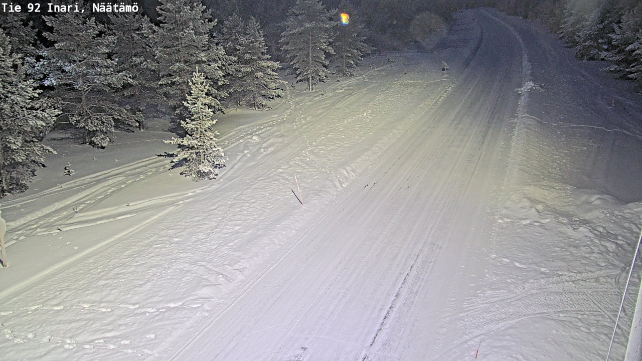 Kelikamerat Kuva Tie 92 Inari, Näätämö, Inari, Lappi