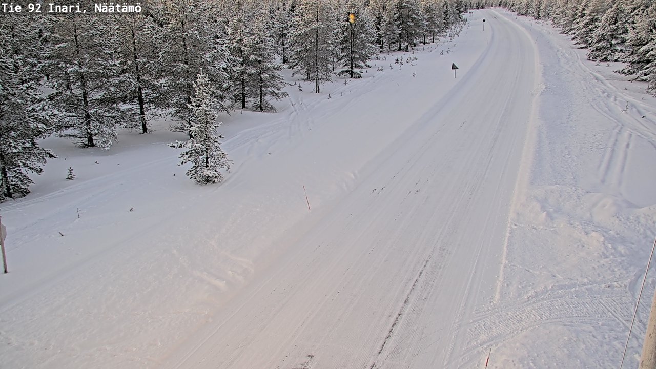 Kelikamerat Kuva Tie 92 Inari, Näätämö, Inari, Lappi