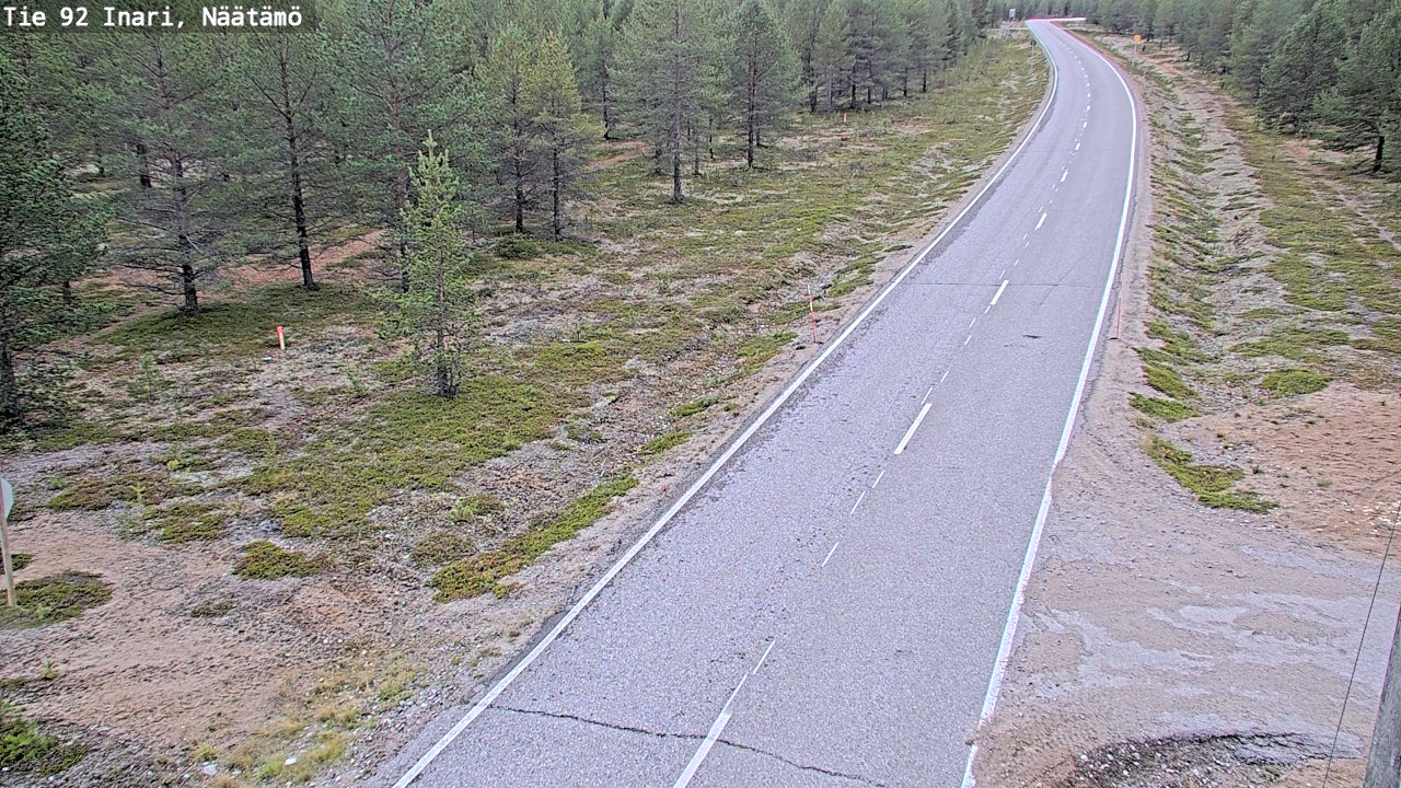 Kelikamerat Kuva Tie 92 Inari, Näätämö, Inari, Lappi
