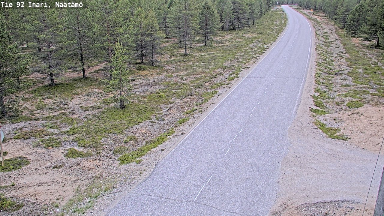 Kelikamerat Kuva Tie 92 Inari, Näätämö, Inari, Lappi