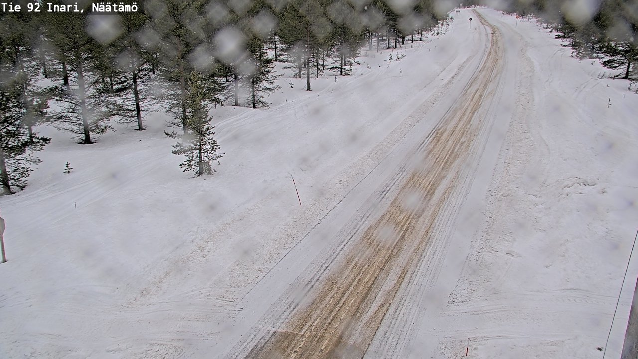 Weather Camera Image Road 92 Inari, Näätämö, Inari, Lappi