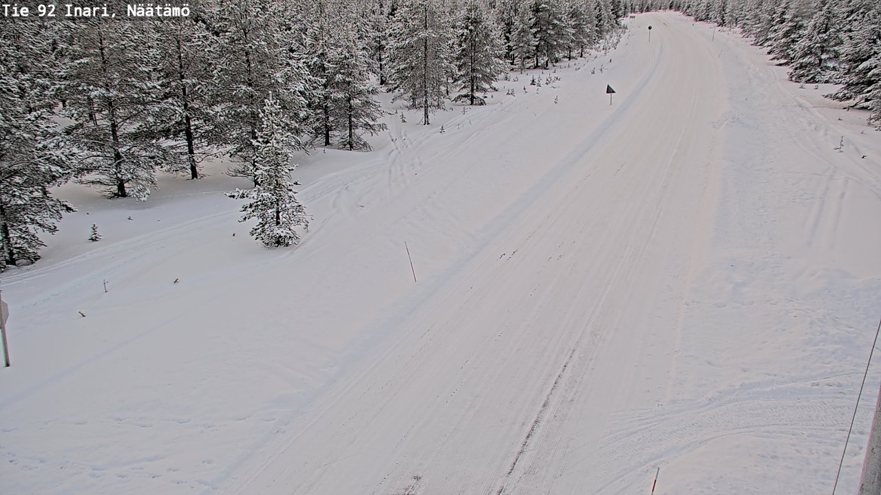 Kelikamerat Kuva Tie 92 Inari, Näätämö, Inari, Lappi