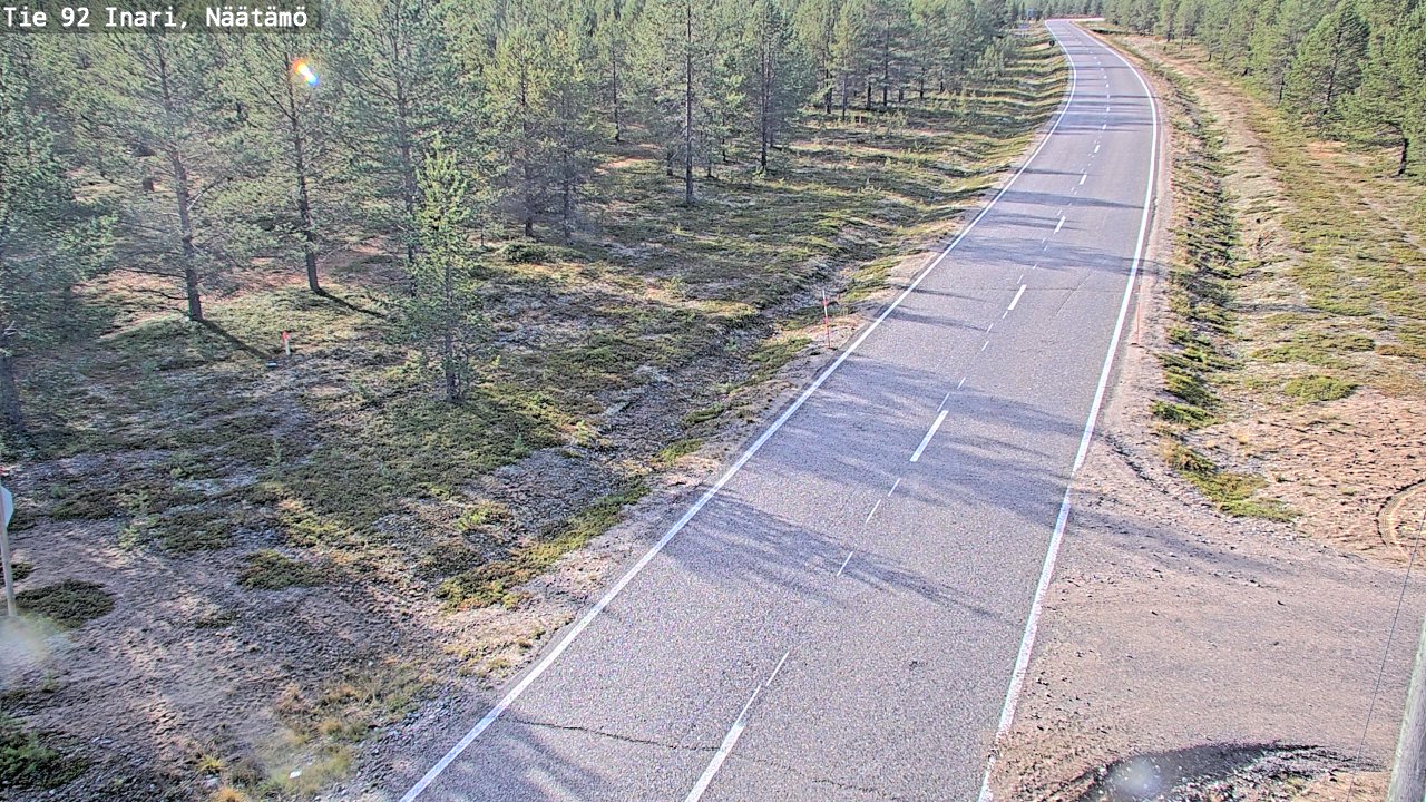 Kelikamerat Kuva Tie 92 Inari, Näätämö, Inari, Lappi