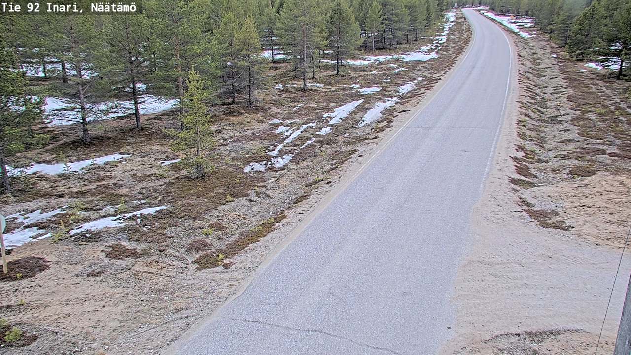 Kelikamerat Kuva Tie 92 Inari, Näätämö, Inari, Lappi