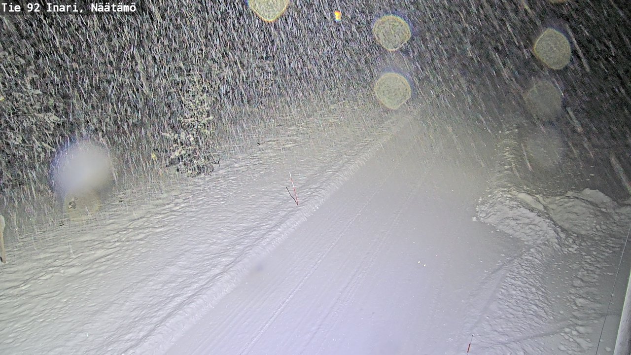 Weather Camera Image Väg 92 Enare, Näätämö, Inari, Lappi
