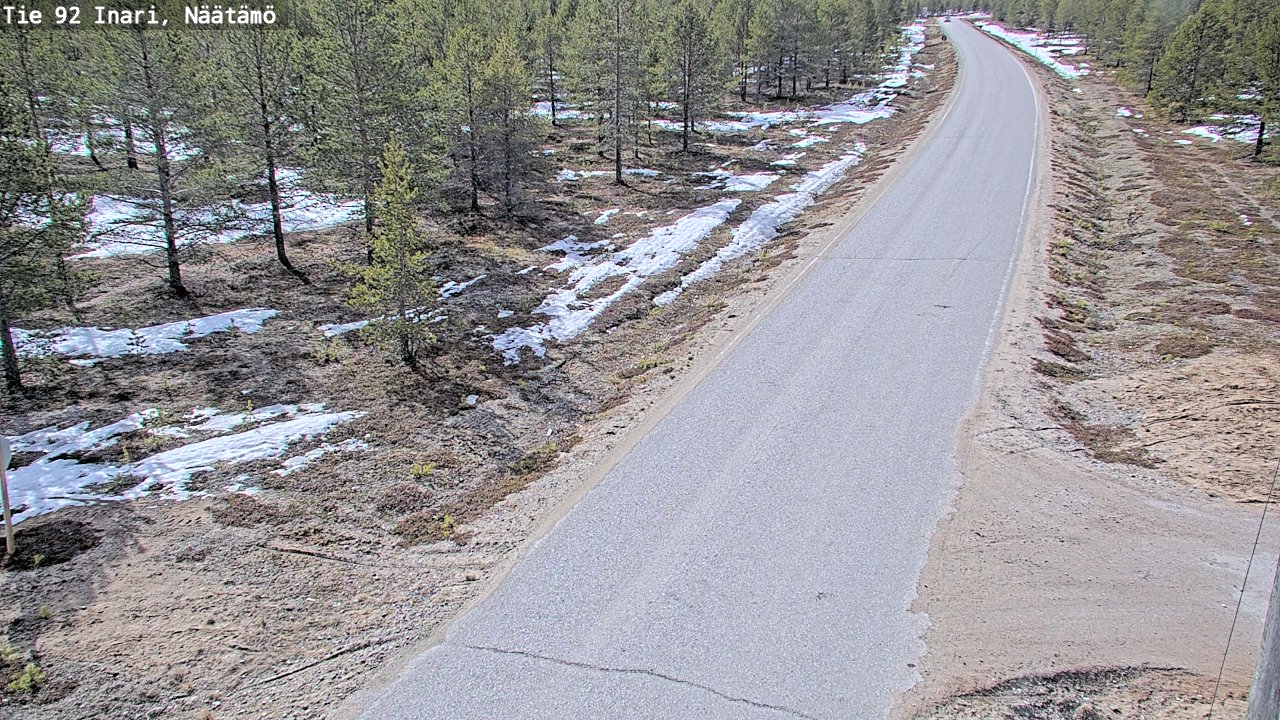 Kelikamerat Kuva Tie 92 Inari, Näätämö, Inari, Lappi