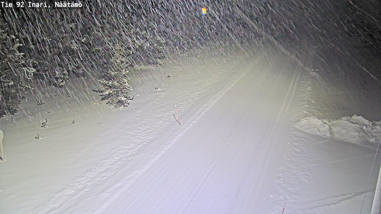 Weather Camera Image Väg 92 Enare, Näätämö, Inari, Lappi