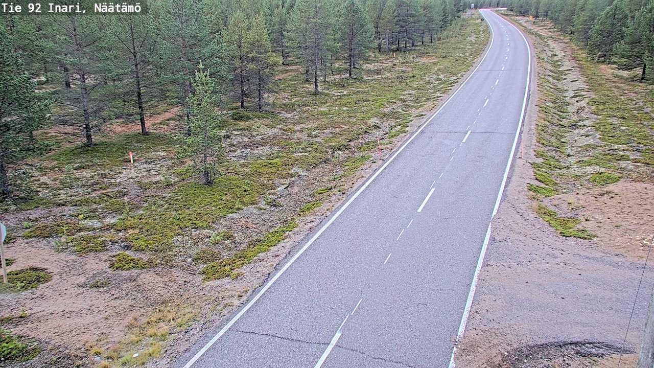 Kelikamerat Kuva Tie 92 Inari, Näätämö, Inari, Lappi