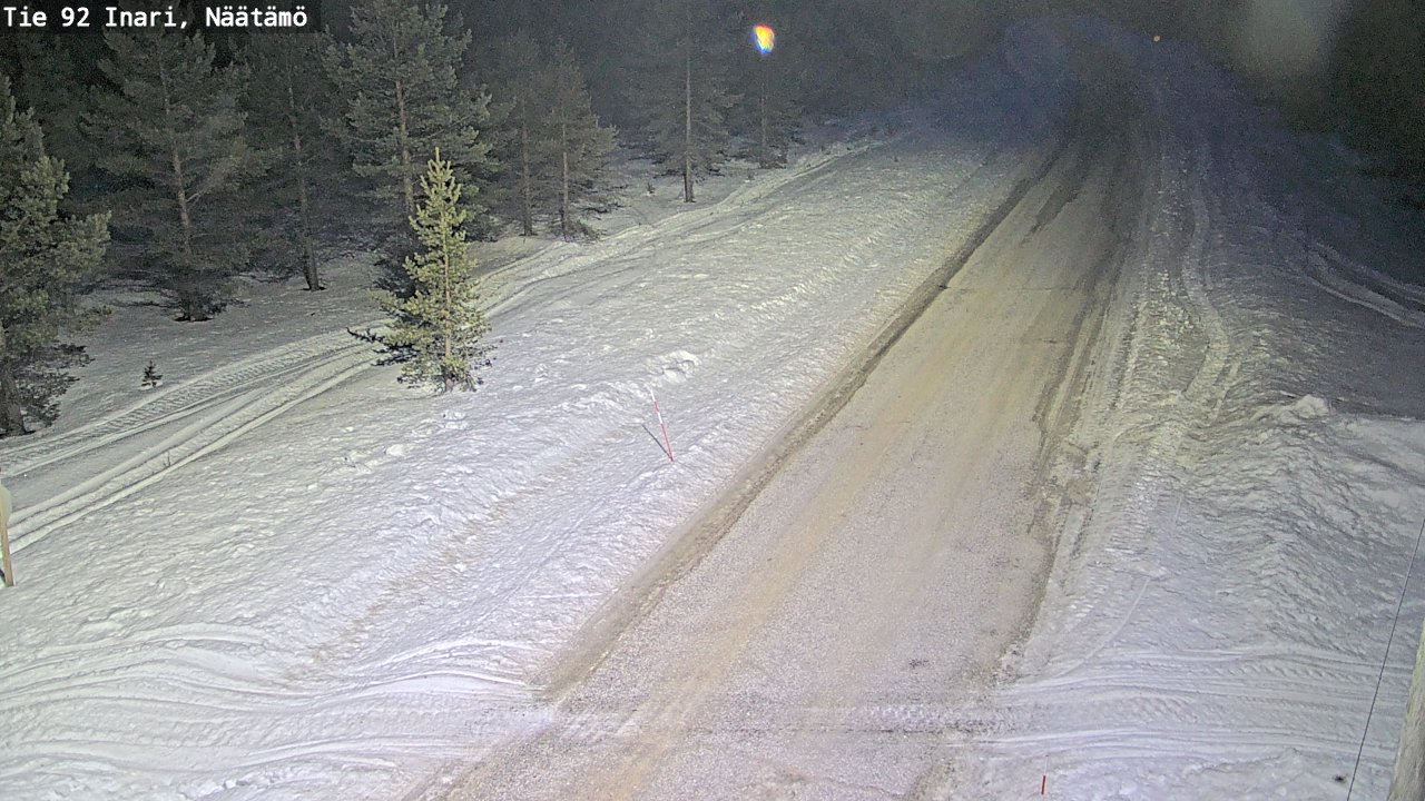 Kelikamerat Kuva Tie 92 Inari, Näätämö, Inari, Lappi