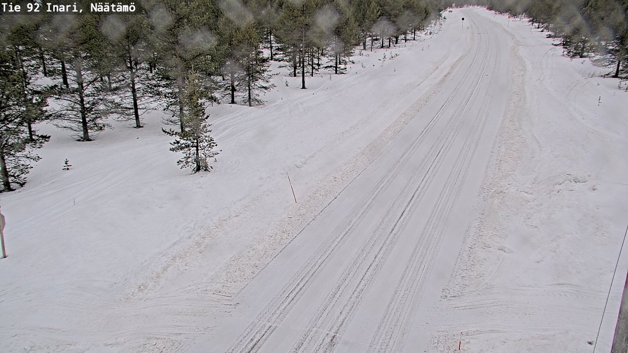 Weather Camera Image Road 92 Inari, Näätämö, Inari, Lappi