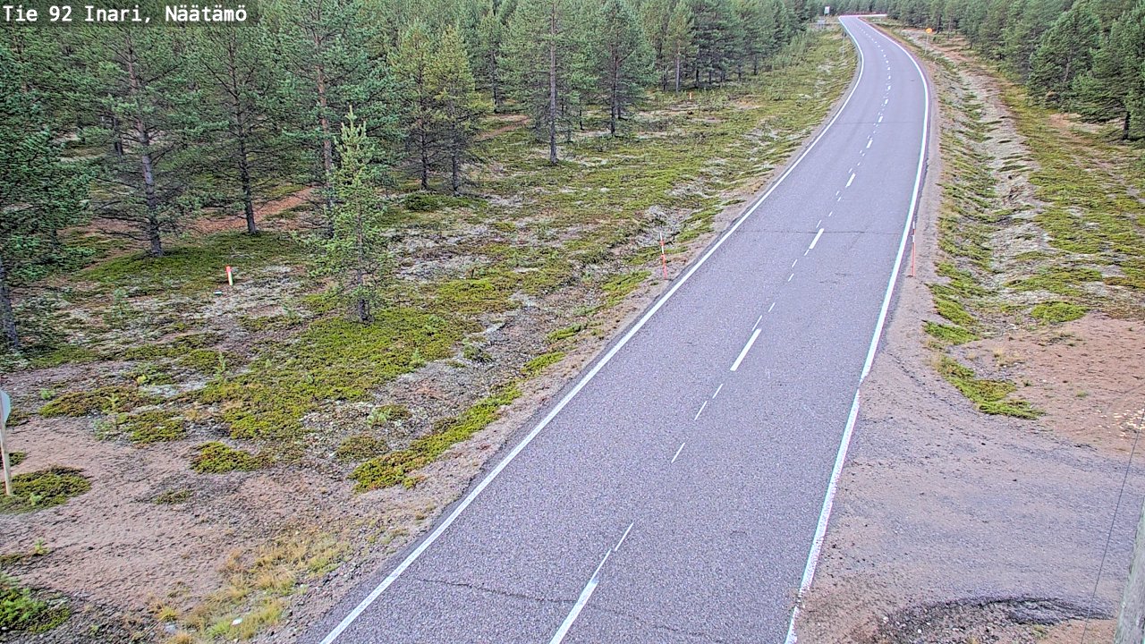 Kelikamerat Kuva Tie 92 Inari, Näätämö, Inari, Lappi