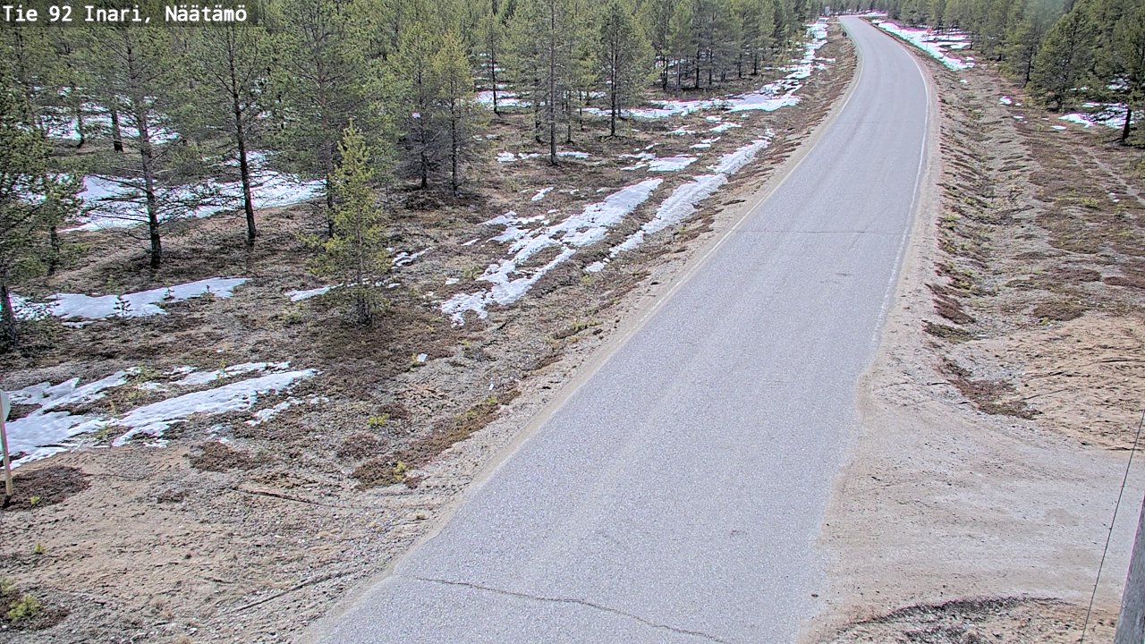 Kelikamerat Kuva Tie 92 Inari, Näätämö, Inari, Lappi