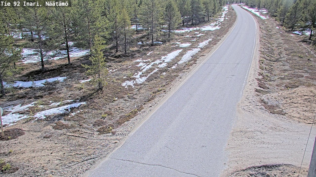 Kelikamerat Kuva Tie 92 Inari, Näätämö, Inari, Lappi