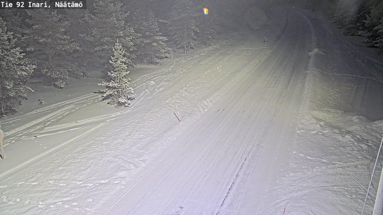 Kelikamerat Kuva Tie 92 Inari, Näätämö, Inari, Lappi