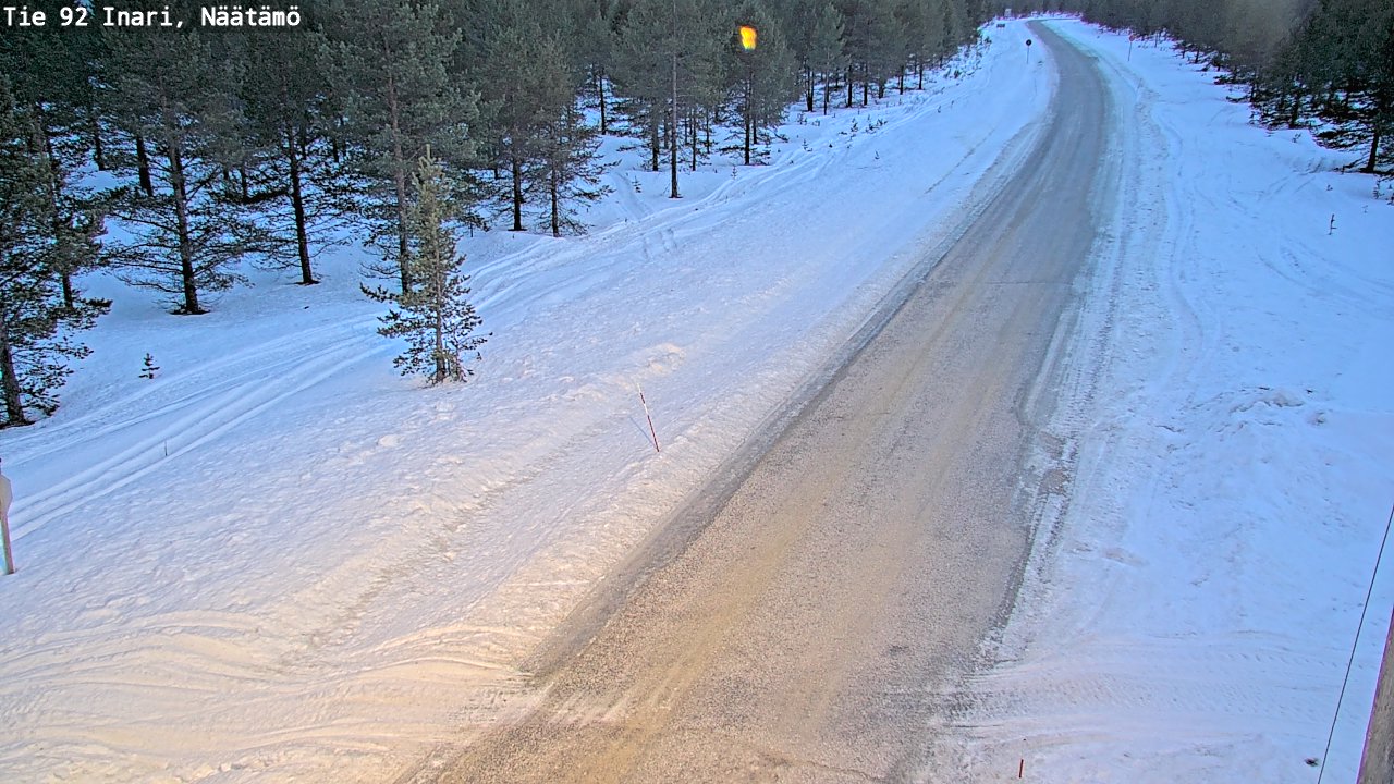 Kelikamerat Kuva Tie 92 Inari, Näätämö, Inari, Lappi