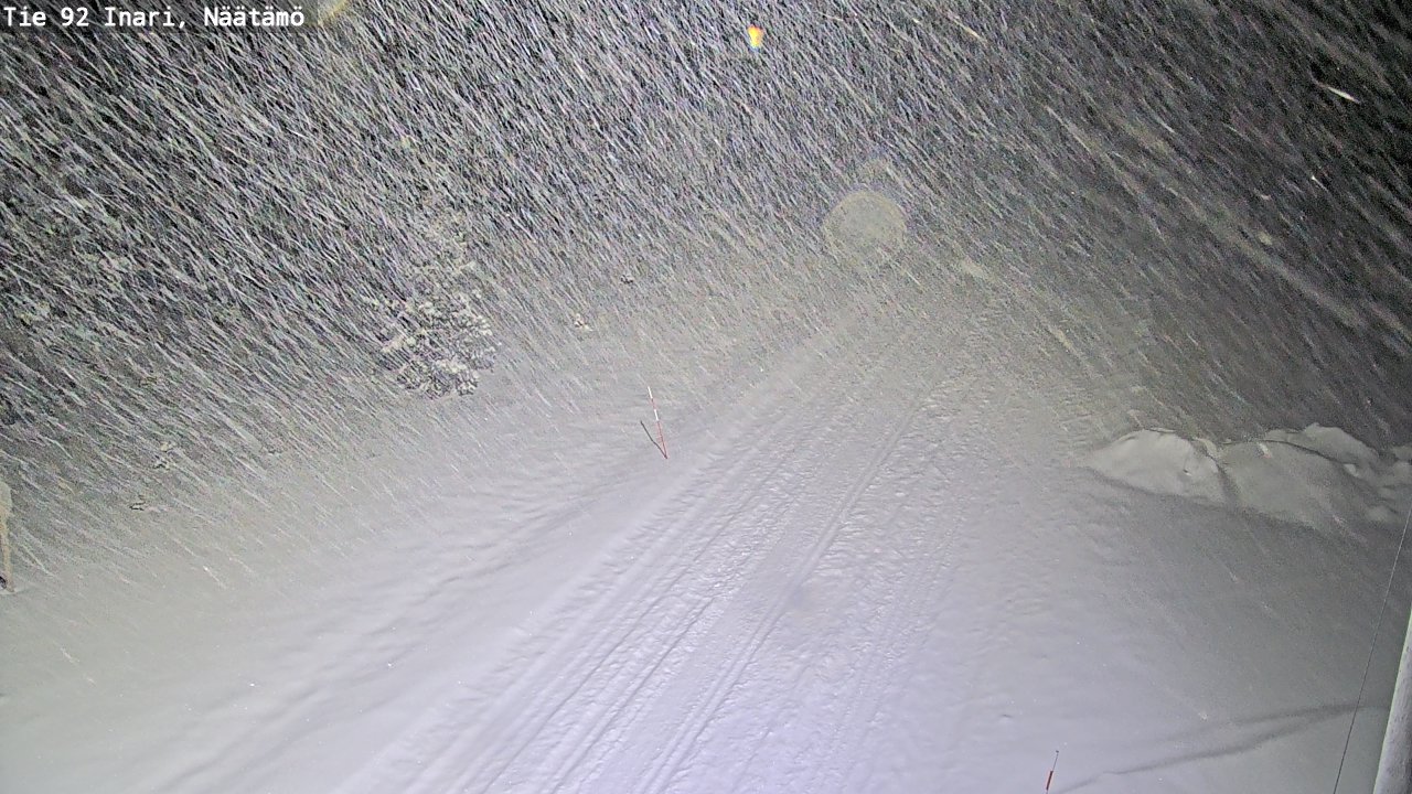 Weather Camera Image Väg 92 Enare, Näätämö, Inari, Lappi