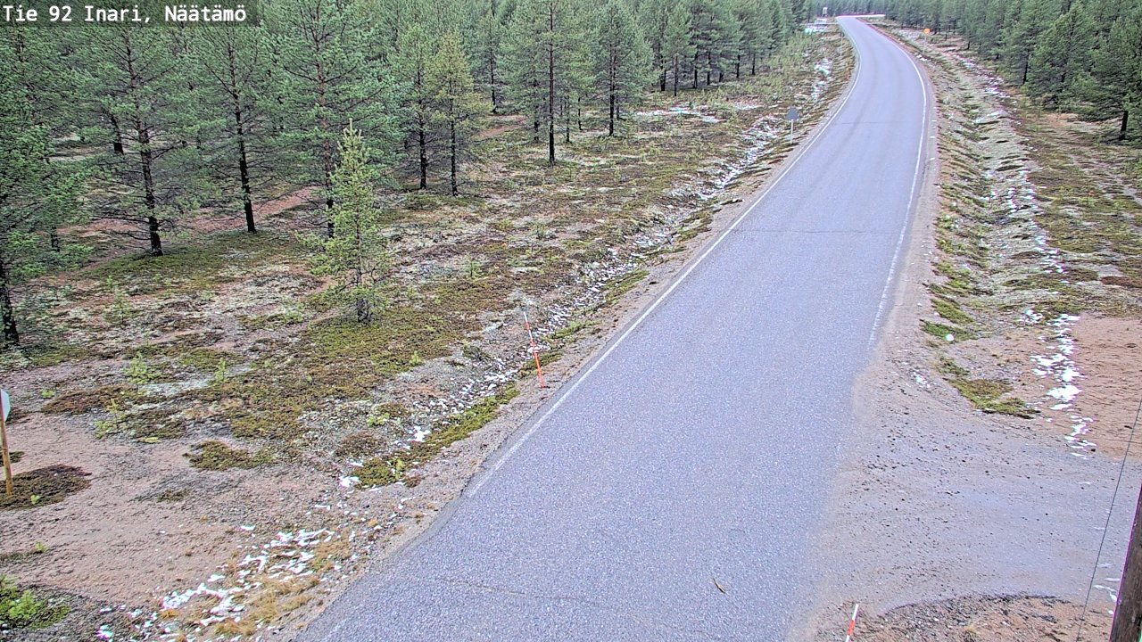 Kelikamerat Kuva Tie 92 Inari, Näätämö, Inari, Lappi