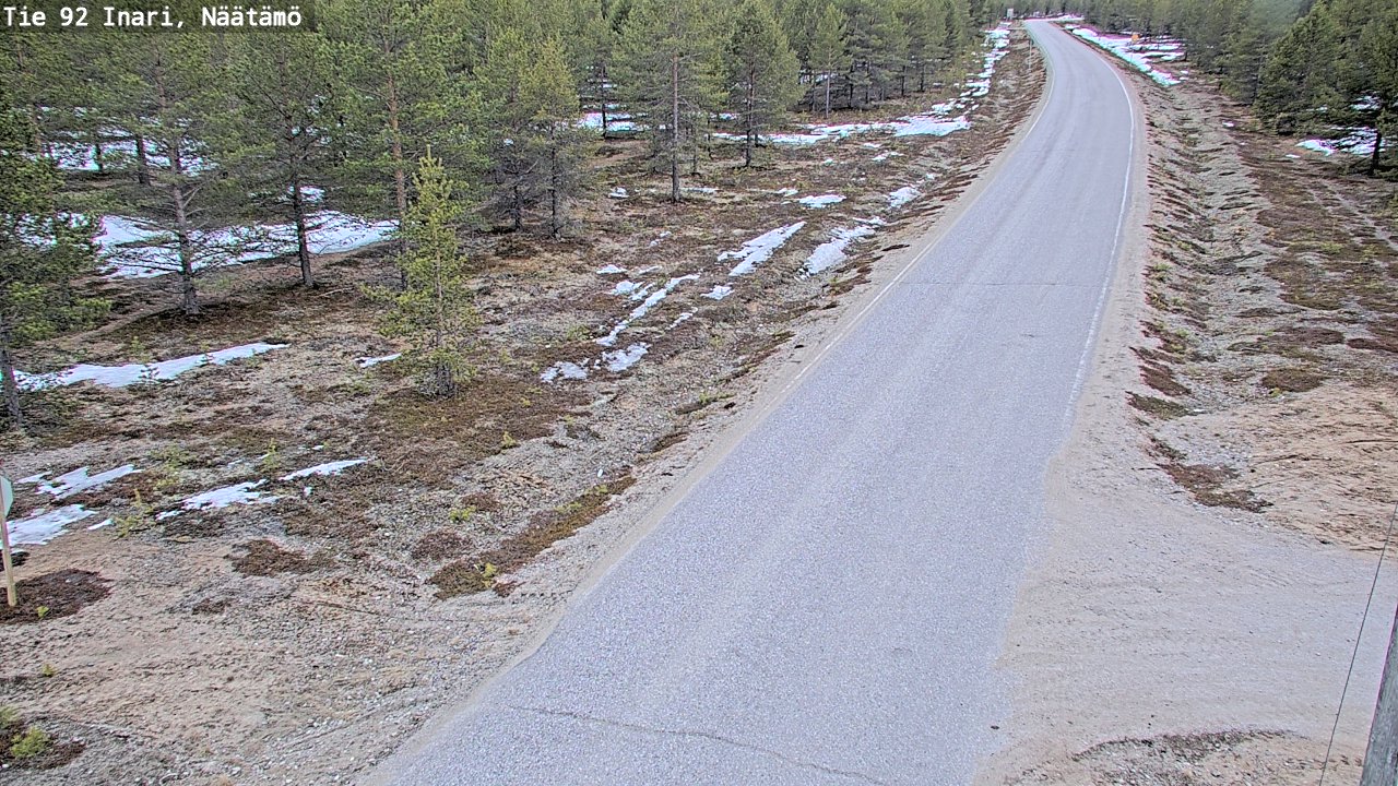Weather Camera Image Road 92 Inari, Näätämö, Inari, Lappi