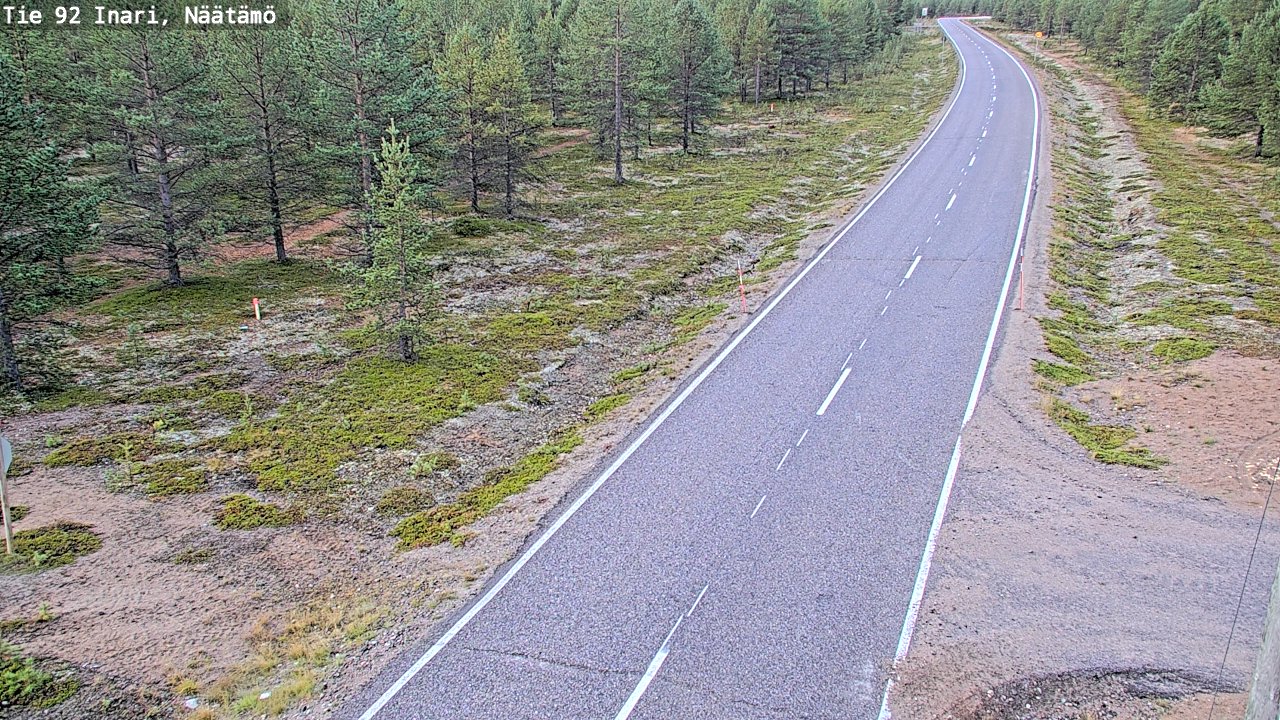 Kelikamerat Kuva Tie 92 Inari, Näätämö, Inari, Lappi