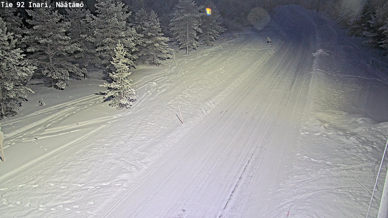 Kelikamerat Kuva Tie 92 Inari, Näätämö, Inari, Lappi