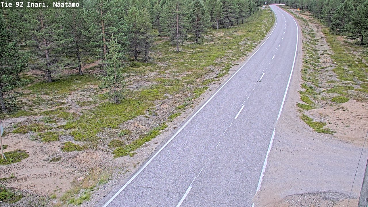 Kelikamerat Kuva Tie 92 Inari, Näätämö, Inari, Lappi