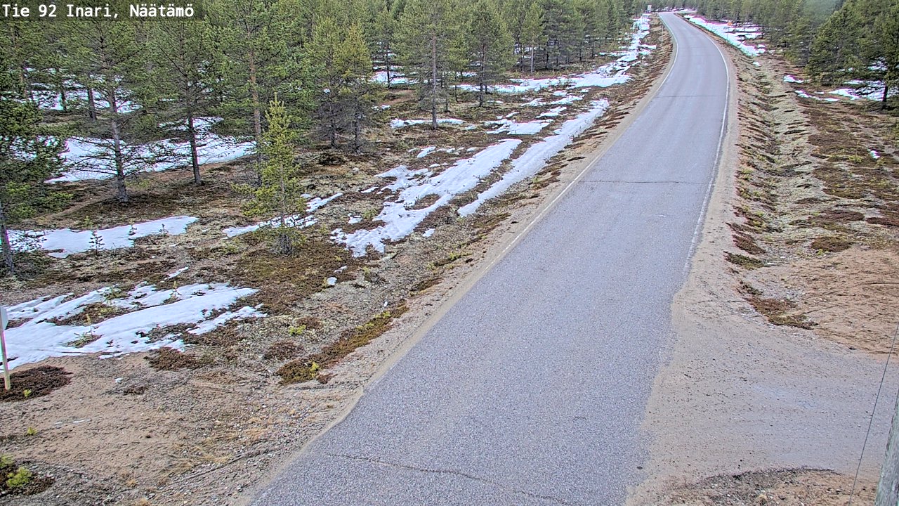 Kelikamerat Kuva Tie 92 Inari, Näätämö, Inari, Lappi