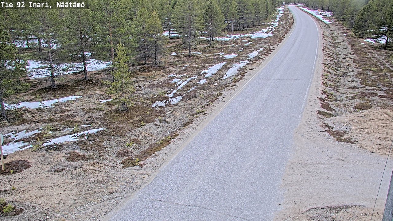 Kelikamerat Kuva Tie 92 Inari, Näätämö, Inari, Lappi