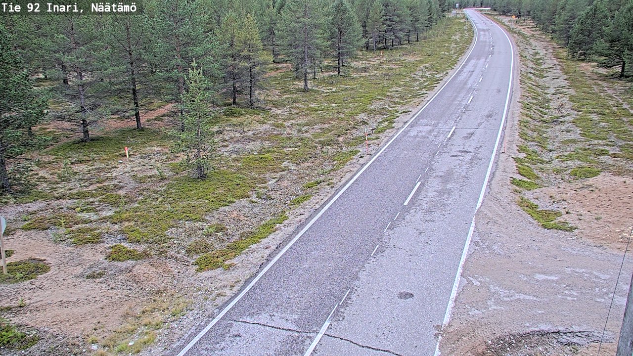 Kelikamerat Kuva Tie 92 Inari, Näätämö, Inari, Lappi