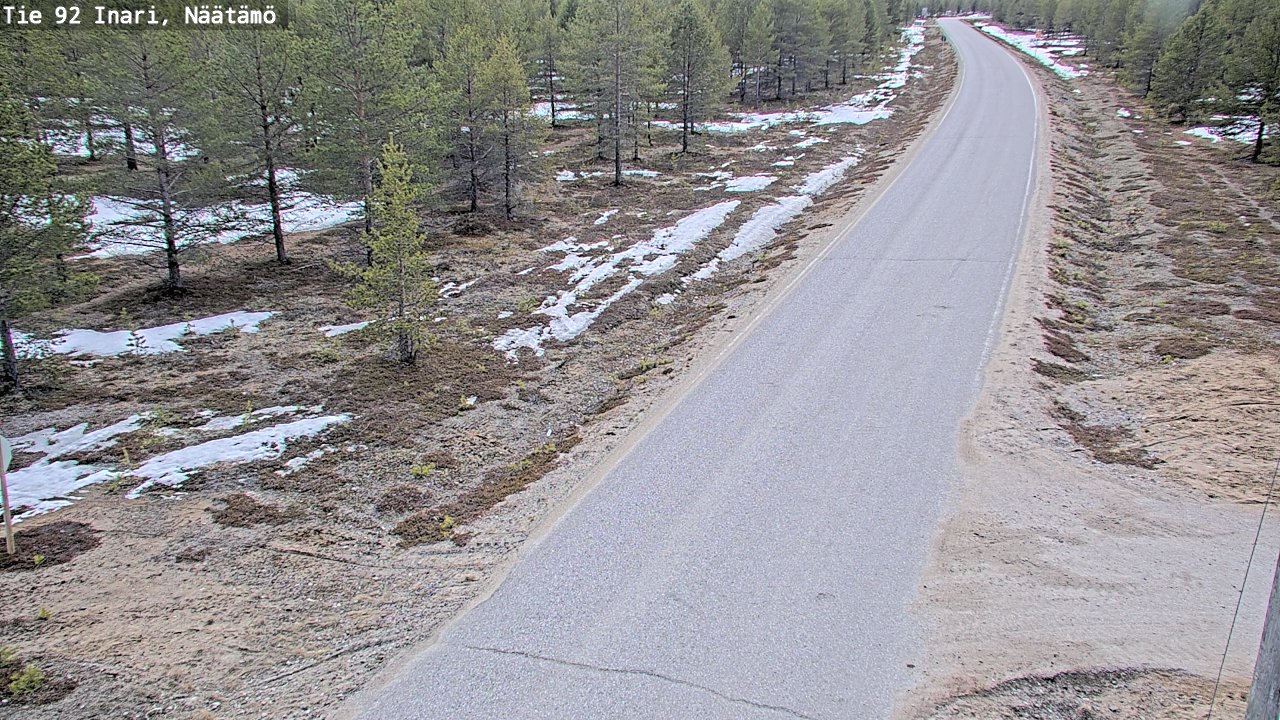 Kelikamerat Kuva Tie 92 Inari, Näätämö, Inari, Lappi