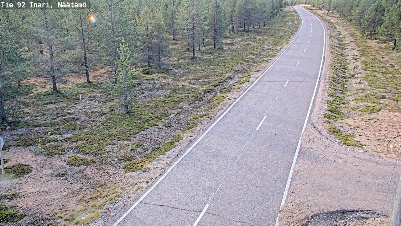 Kelikamerat Kuva Tie 92 Inari, Näätämö, Inari, Lappi