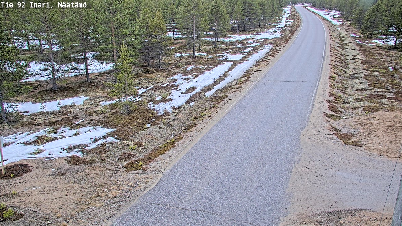 Kelikamerat Kuva Tie 92 Inari, Näätämö, Inari, Lappi